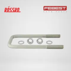 0133-001 Febest Ремкомплект скобы задней рессоры, задний, правый, левый
