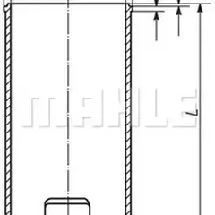 029 WV 13 00 Mahle Гильза цилиндра
