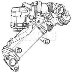 CE 11 000P Mahle Радиатор системы рециркуляции ОГ