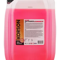 KS20104 KORSON Антифриз, готовый раствор LEC II -50, розовый 20л