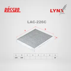 LAC-226C LYNXauto Угольный фильтр салона