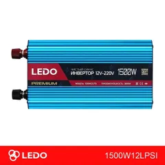 1500W12LPSI LEDO Инвертор 12V-220V 1500W чистый синус