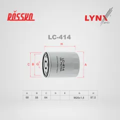 LC-414 LYNXauto Масляный фильтр