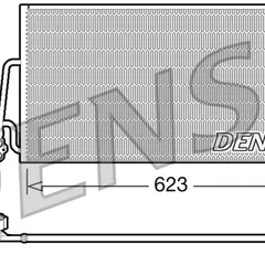 DCN05102 Denso Конденсор кондиционера
