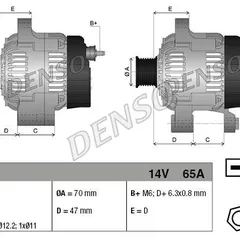 DAN608 Denso Генератор