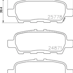 NP2041 Nisshinbo Колодки тормозные дисковые задние PF-2565
