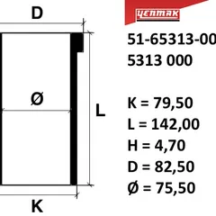 5165313000 YENMAK Гильза цилиндра ДВС