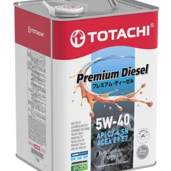 11706 Totachi 5W-40 Premium Diesel CJ-4/SN 6л (синт. мотор. масло)