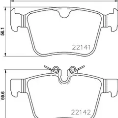 P 86 029 Brembo Колодки тормозные дисковые | зад | Brembo