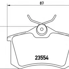 P 85 020 Brembo Колодки тормозные дисковые задние