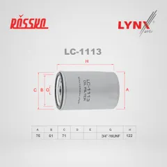 LC-1113 LYNXauto Масляный фильтр