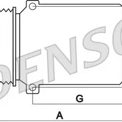 DCP32003 Denso Компрессор кондиционера