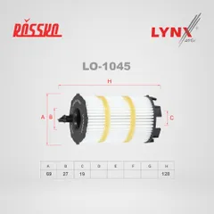 LO-1045 LYNXauto Масляный картриджный фильтр