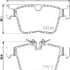 PP-0313AF Japanparts Колодки тормозные дисковые