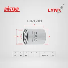 LC-1701 LYNXauto Масляный фильтр