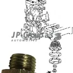 8113800200 JP Group Резьбовая пробка для масла в поддоне