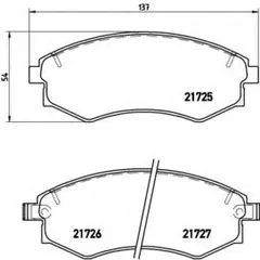 P 30 022 Brembo Колодки тормозные дисковые | перед |