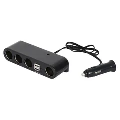 AEBD001 AIRLINE Разветвитель прикуривателя 4 гнезда 5А + 2xUSB 2.4A