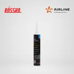 ADGC014 AIRLINE Клей для вклейки стекол PU, быстросохнущий, черный, 310 мл картридж