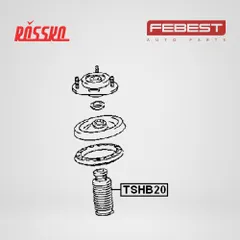TSHB20 Febest Пыльник-отбойник амортизатора универсальный задний правый левый