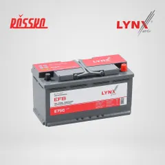 E75C LYNXauto Аккумулятор EFB L5R 100 Ah 1050 A обратная полярность размер 353X175X190