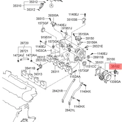 35170-26910 Hyundai/Kia Датчик положения дроссельной заслонки