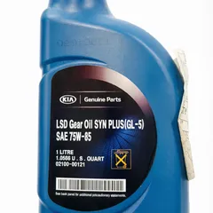 02100-00121 Hyundai/Kia 75W-85 LSD Gear Oil SYN PLUS API GL-5, 1л (мин. транс. масло)