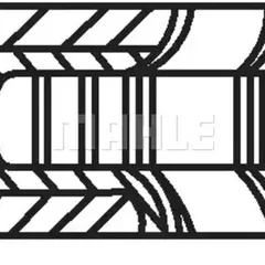 028 RS 10101 0V0 Mahle Комплект поршневых колец