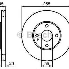 0 986 478 996 Bosch Диск тормозной | перед |