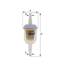 H101WK Hengst Фильтр топливный HCV