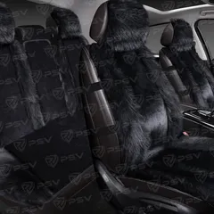 137738 PSV Накидки искусственный мех Mutton Premium (Черный), компл.