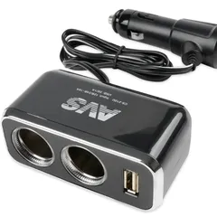 43255 Россия Разветвитель в прикуриватель (на 2 ГНЕЗДА USB) 12/24В CS212U AVS