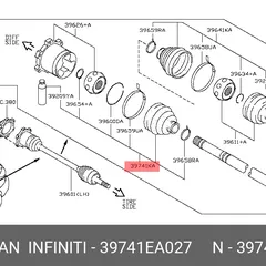 39741-EA027 Nissan Пыльник ШРУСа