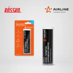ADEC006 AIRLINE Клей-герметик холодная сварка для ремонта бензобака, 55 гр., блистер