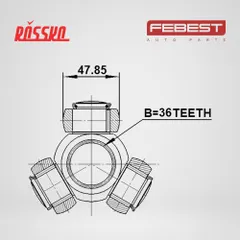 0216-Z50 Febest Трипоид 36x47.85 | прав/лев |