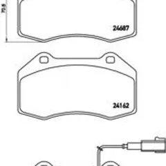 P 23 139 Brembo Колодки тормозные дисковые | перед |