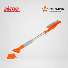 AB-R-13S AIRLINE Щетка от снега и льда с распушённой щетиной, скребок, 75 см
