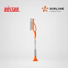 AB-R-13S AIRLINE Щетка от снега и льда с распушённой щетиной, скребок, 75 см