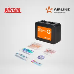 AM-04 AIRLINE Аптечка первой помощи в дорогу, пластиковый футляр, РУ №РЗН 2016 3923 от 05.04.2016