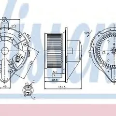 87066 Nissens Вентилятор салона
