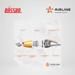 VCA-03 AIRLINE Пылесос CYCLONE TURBO в сумке 150Вт, 0,5л, 6 кПа