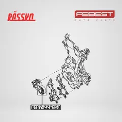 0187-ZZE150 Febest Натяжной ролик приводного ремня