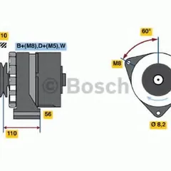 0 986 038 090 Bosch Генератор