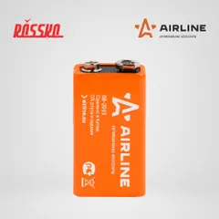 9V-01 AIRLINE Батарейка 6LR61 крона 9V щелочная 1 штука в блистере