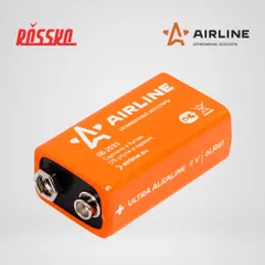 9V-01 AIRLINE Батарейка 6LR61 крона 9V щелочная 1 штука в блистере