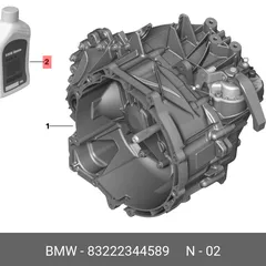 83222344589 BMW Масло трансм. MTF2, 1л
