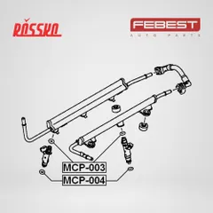 MCP-003 Febest Уплотнительное кольцо форсунки впрыска топлива