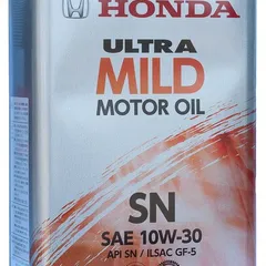 08219-99974 Honda 10W-30 Ultra Mild API SN, ILSAC GF-5, 4л (мин. мотор. масло)