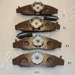PA-997AF Japanparts Колодки тормозные дисковые | перед |