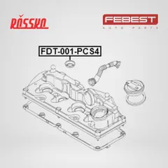 FDT-001-PCS4 Febest Кольцо уплотнительное форсунки впрыска топлива (4 шт. в упаковке) | прав/лев |